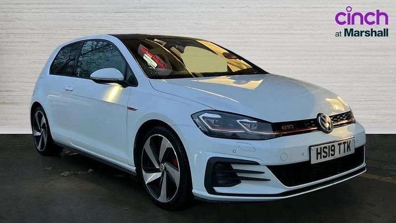 White Used 2019 VW Golf VII GTI Hatchback | £20,490 (Fair price) - Image 1/4