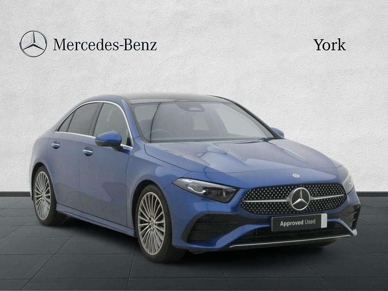 Blue Used 2024 Mercedes A200 AMG Line Premium Plus Sedan | £28,195 (A bit pricey) - Image 1/4