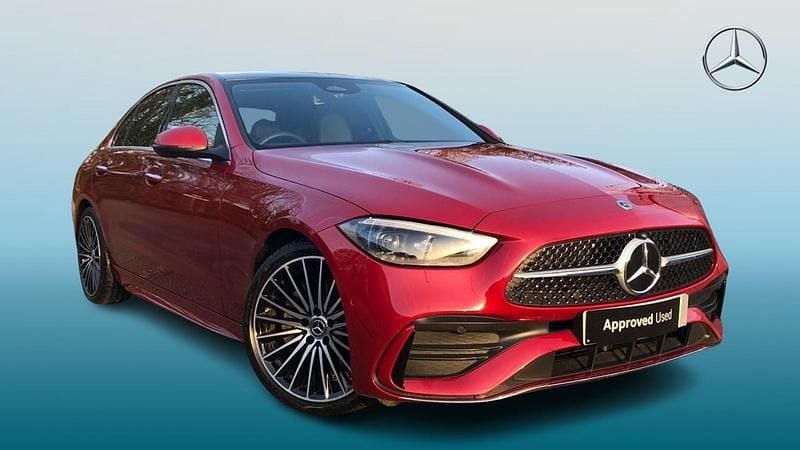 Used Mercedes C220 AMG Line Premium Plus 2025 Red Sedan