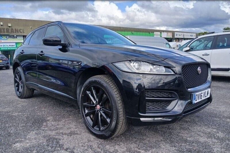 Black Used 2016 Jaguar F-Pace R-Sport SUV | £13,495 (Fair price) - Image 1/1