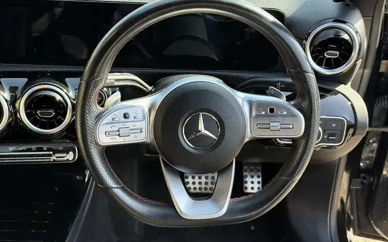 Used Mercedes A250 AMG line 218 HP (160 kW) 2021 Black Sedan