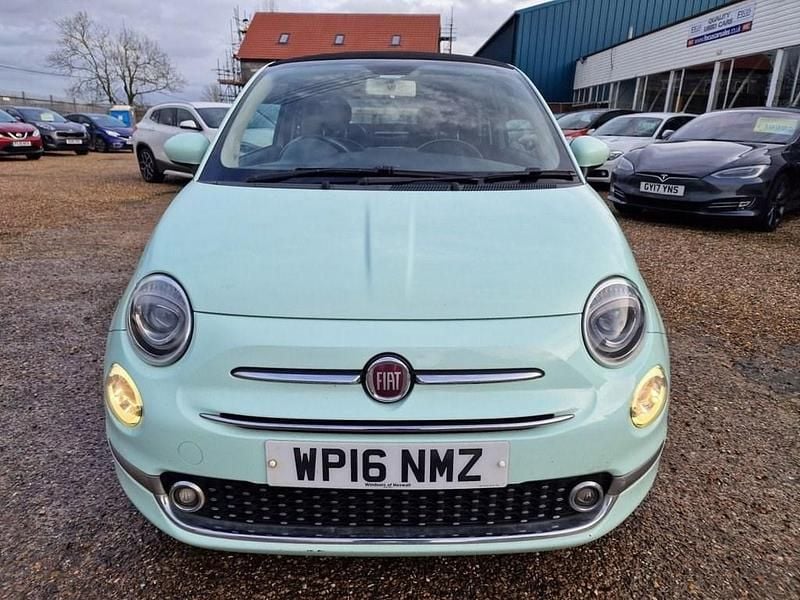 Used Fiat 500C Lounge 69 HP (50 kW) 2016 Green Cabriolet