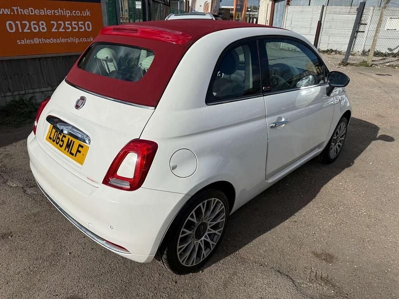 Used Fiat 500C Lounge 69 HP (50 kW) 2015 White Cabriolet