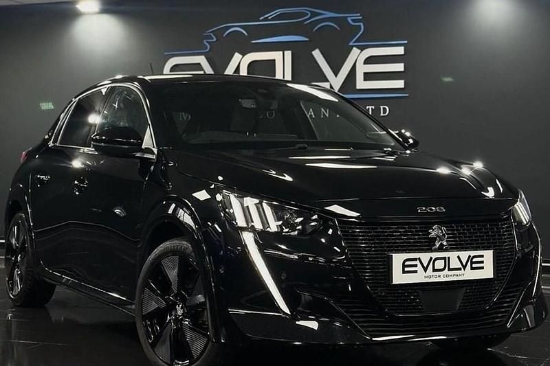 Used Peugeot e-208 Premium 100 kW (136 HP) 2021 Black Hatchback