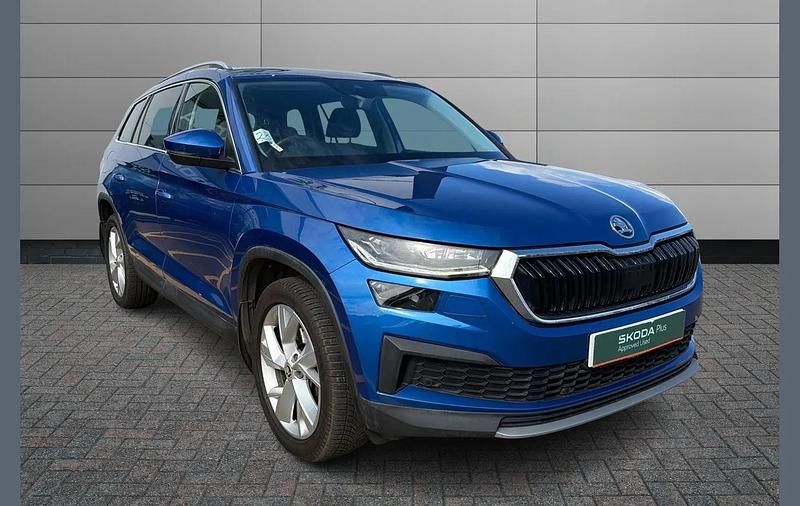 Used Skoda Kodiaq SE L 150 HP (110 kW) 2021 Race blue metallic SUV