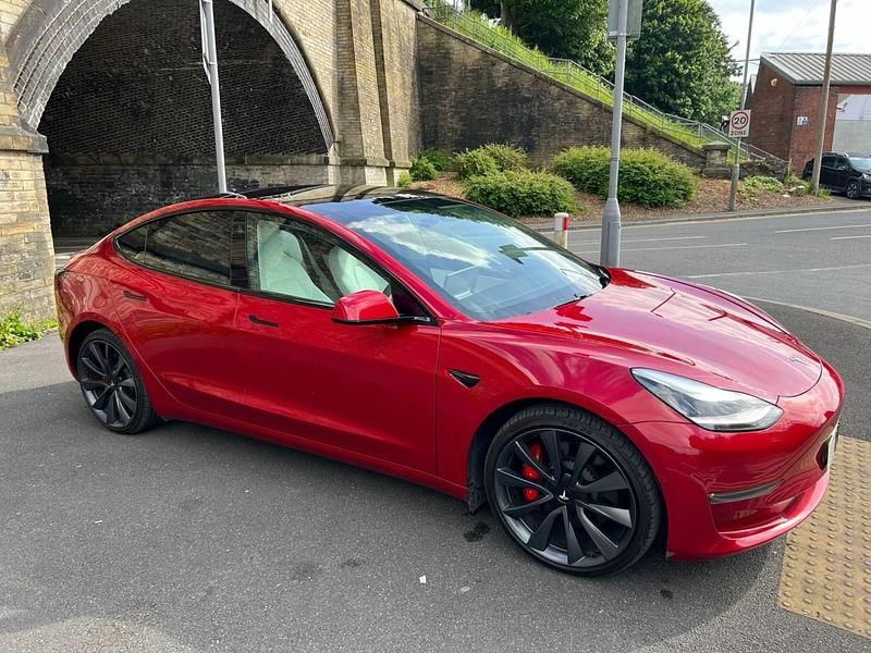 Red Used 2020 Tesla Model 3 Performance Sedan | £15,499 - Image 1/4