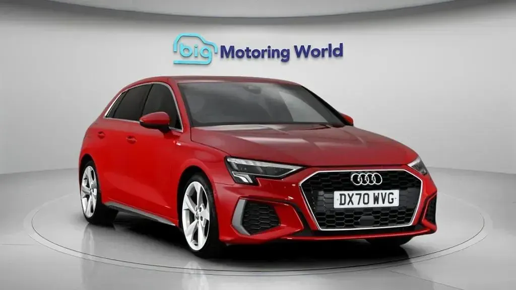 Used Audi A3 Sportback S-Line 150 HP (110 kW) 2020 Red Hatchback