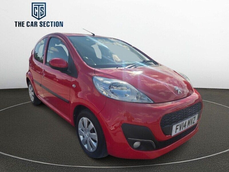 Red Used 2014 Peugeot 107 Active Hatchback | £3,195 (Fair price) - Image 1/4