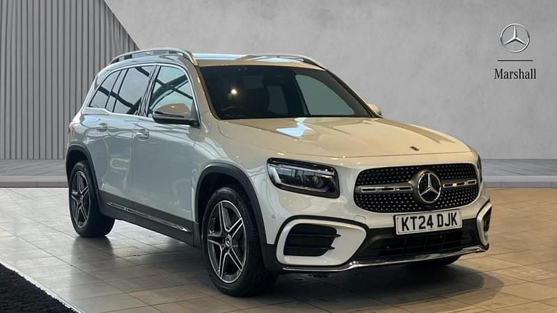 Moonstone white metallic Used 2024 Mercedes GLB220 AMG Line Premium SUV | £32,780 (Fair price) - Image 1/4