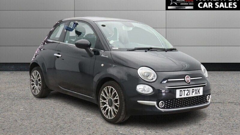 Black Used 2021 Fiat 500 Dolcevita Hatchback | £10,300 (Fair price) - Image 1/4