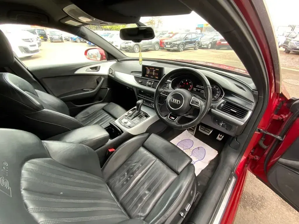 Used Audi A6 S-Line 190 HP (139 kW) 2015 Red Estate
