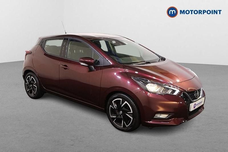 Red Used 2022 Nissan Micra Acenta Hatchback | £10,799 (Good price) - Image 1/4