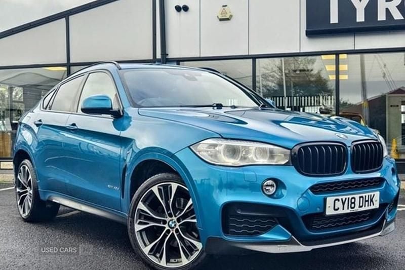 Blue Used 2018 BMW X6 M Sport SUV | £24,450 (Fair price) - Image 1/1