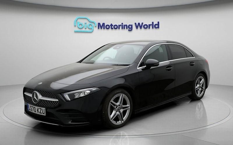 Used Mercedes A180 AMG line 136 HP (100 kW) 2020 Black Sedan