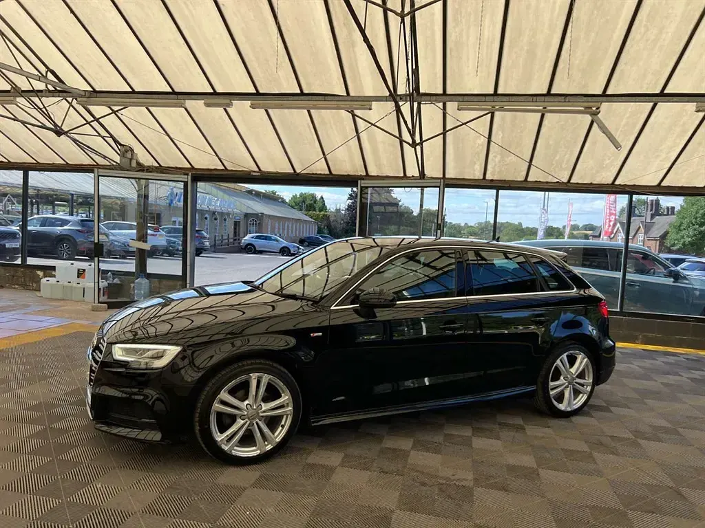 Used Audi A3 Sportback S-Line 2019 Black Hatchback