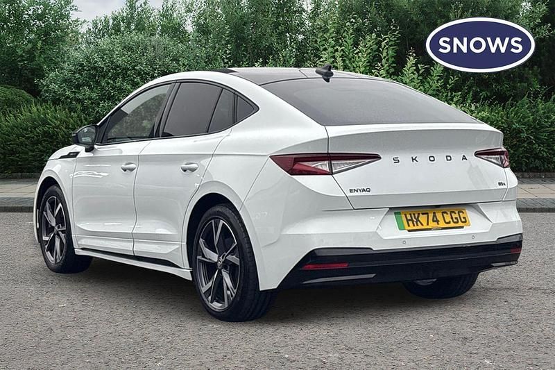 Used Skoda Enyaq iV SportlinePlus 210 kW (286 HP) 2024 White SUV