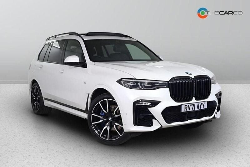 White Used 2021 BMW X7 M Sport SUV | £51,475 (Fair price) - Image 1/3