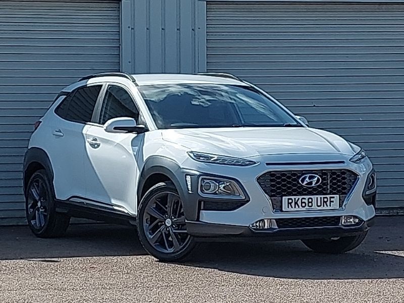 White Used 2018 Hyundai Kona Premium SUV | £10,998 (Fair price) - Image 1/4