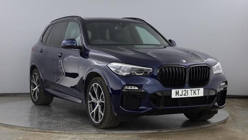 Blue Used 2021 BMW X5 M Sport SUV | £43,871 (Good price) - Image 1/4