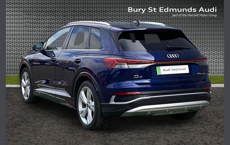 Used Audi Q4 e-tron S-Line 150 kW (204 HP) 2023 Blue SUV