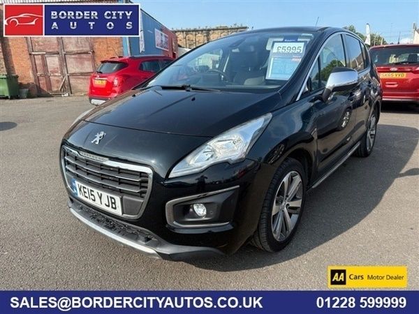 Black Used 2015 Peugeot 3008 Allure SUV | £5,995 (Fair price) - Image 1/4