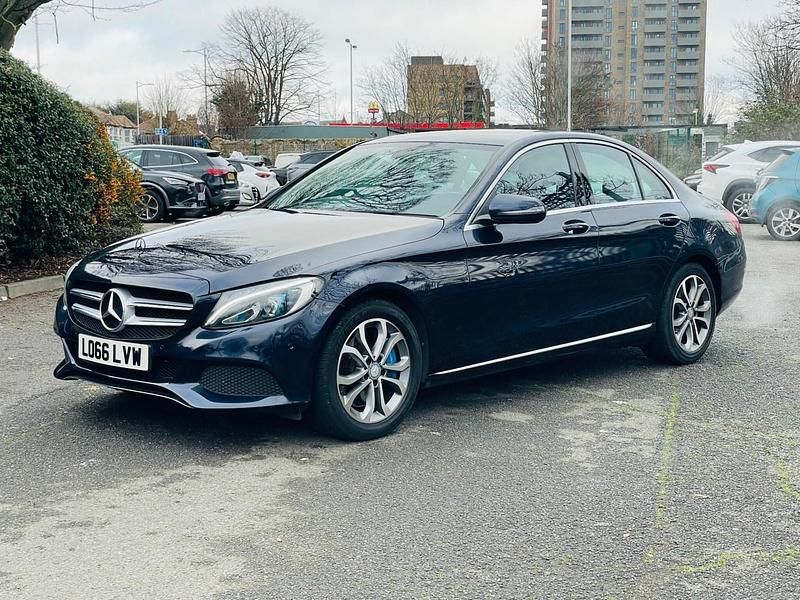 Used Mercedes C350e 2016 Blue Sedan