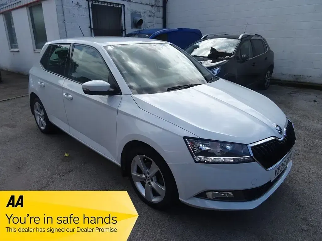 Used Skoda Fabia SE L 95 HP (69 kW) 2020 White Hatchback