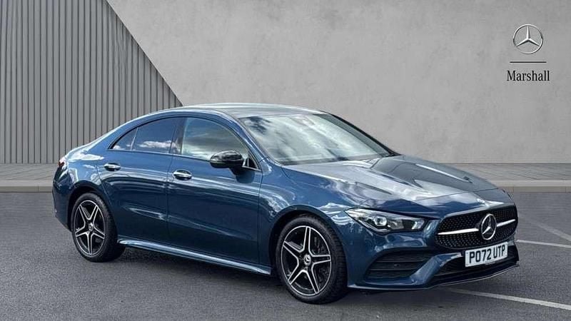 Blue Used 2022 Mercedes CLA220 AMG Line Premium Sedan | £26,998 (Fair price) - Image 1/4