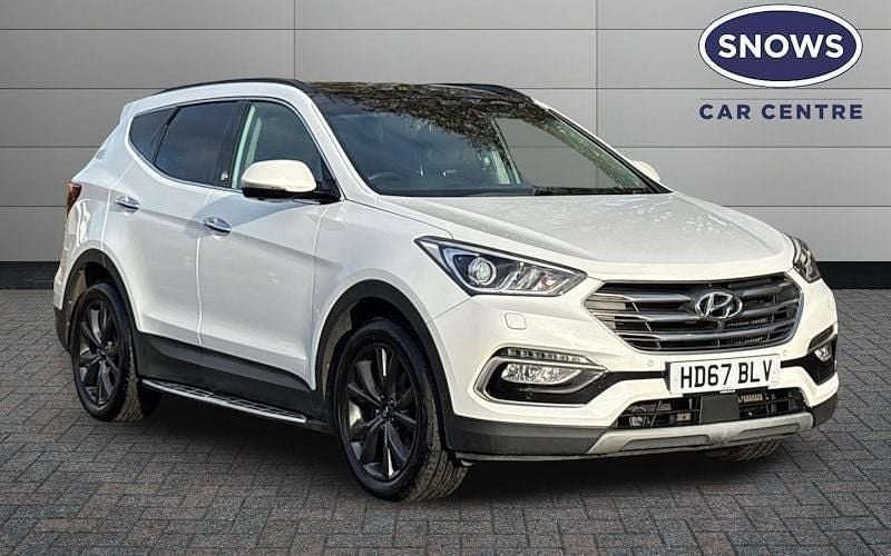 White Used 2018 Hyundai Santa Fe SUV | £18,499 (Good price) - Image 1/3