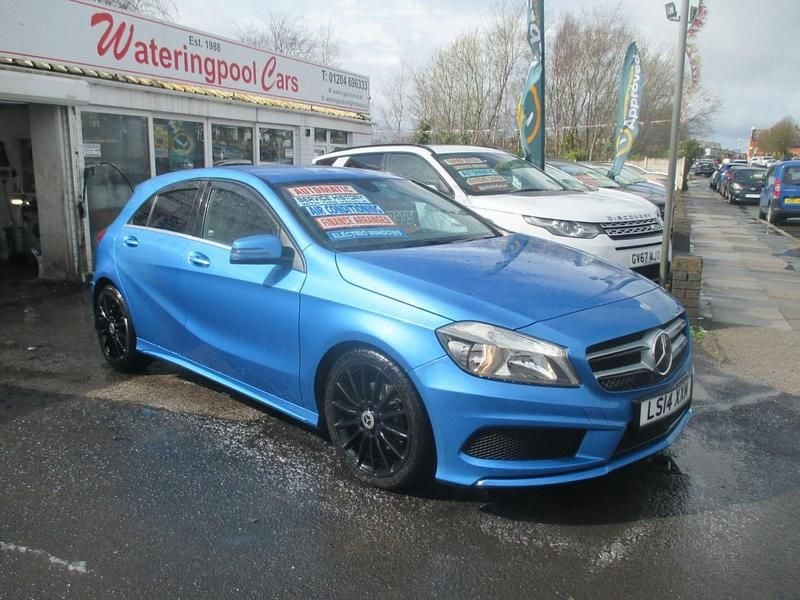 Used Mercedes A200 AMG 136 HP (100 kW) 2014 Blue Hatchback