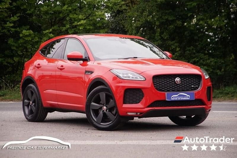 Red Used 2019 Jaguar E-Pace Chequered Flag SUV | £17,599 (Fair price) - Image 1/4