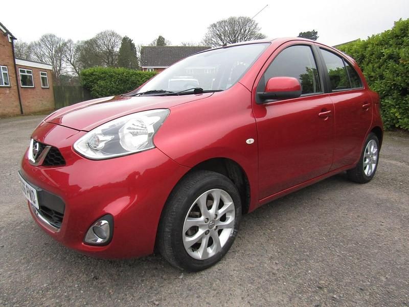 Begagnad Nissan Micra Acenta 2017 Röd Halvkombi