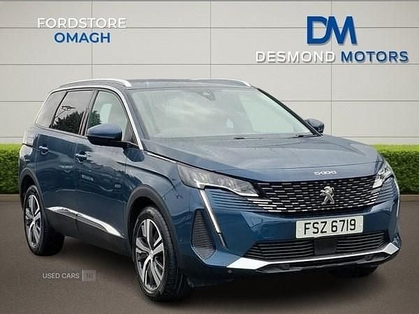 Blue Used 2021 Peugeot 5008 Allure Hatchback | £20,349 (Fair price) - Image 1/4