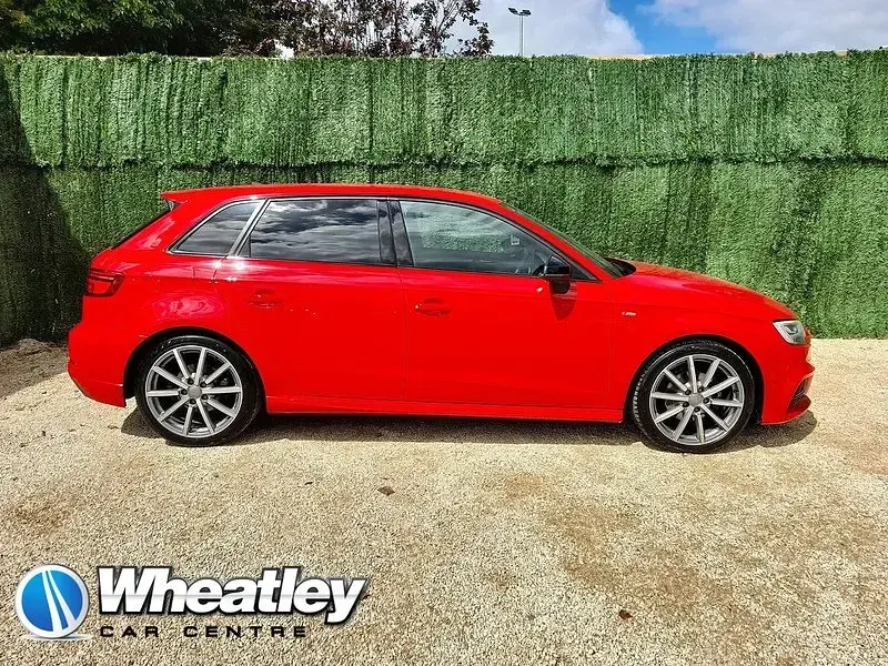 Used Audi A3 Black Edition 150 HP (110 kW) 2018 Red Sedan
