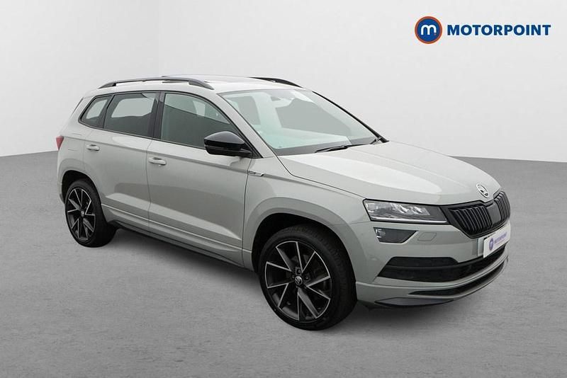 Grey Used 2021 Skoda Karoq SportLine SUV | £20,199 (Good price) - Image 1/4