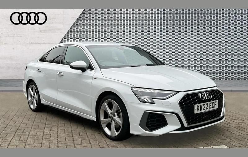 Used Audi A3 S-Line 147 HP (108 kW) 2022 White Sedan