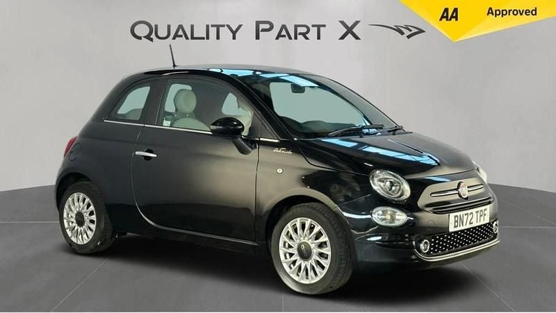 Black Used 2022 Fiat 500 Dolcevita Hatchback | £8,070 (Good price) - Image 1/4