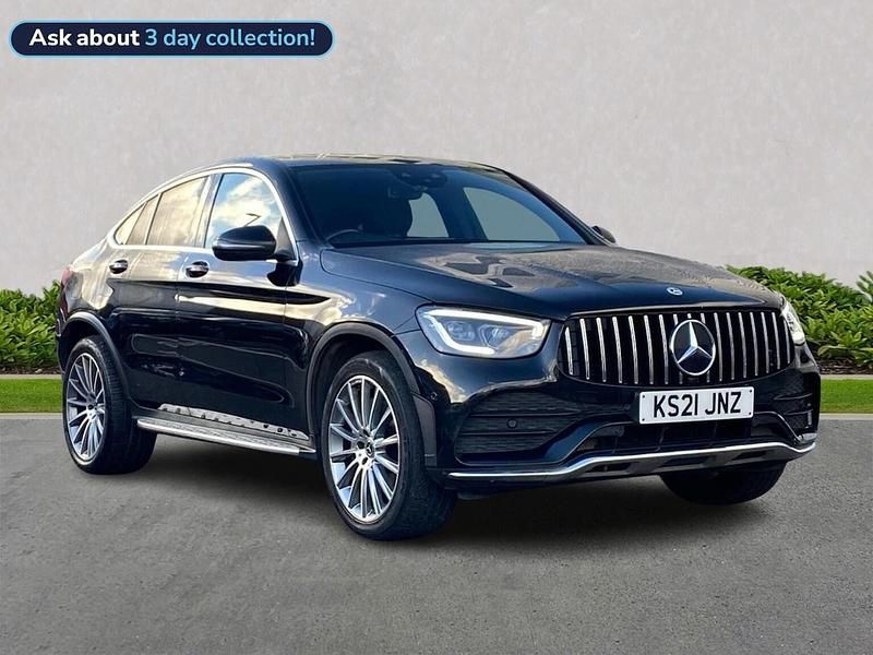 Black Used 2021 Mercedes GLC300 AMG Line Premium Coupe | £32,899 (A bit pricey) - Image 1/2