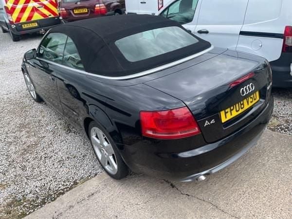 Used Audi A4 Cabriolet S-Line 2008 Black Cabriolet