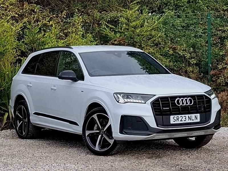 White Used 2023 Audi Q7 Black Edition SUV | £45,498 (Fair price) - Image 1/4