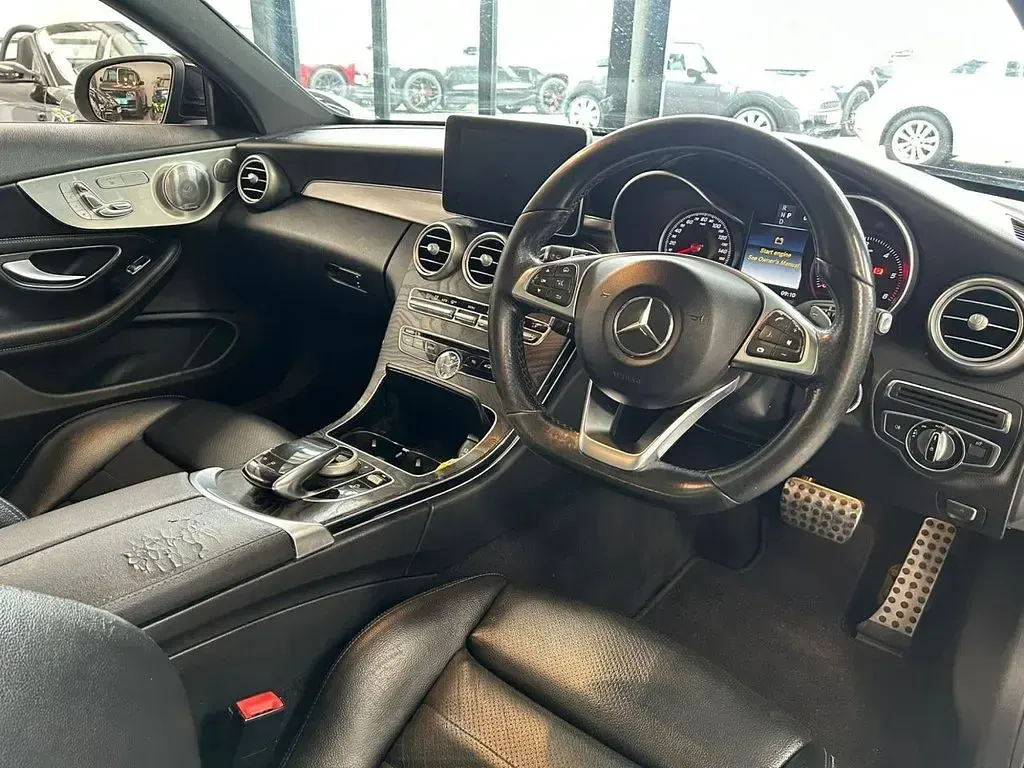 Used Mercedes C250 AMG line 204 HP (150 kW) 2016 Black Coupe