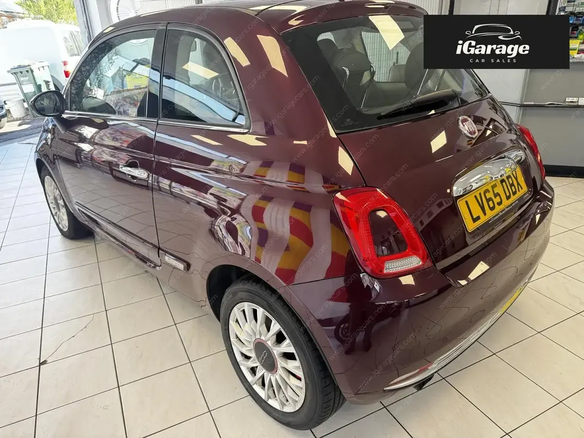 Used Fiat 500 Lounge 105 HP (77 kW) 2015 Red Hatchback