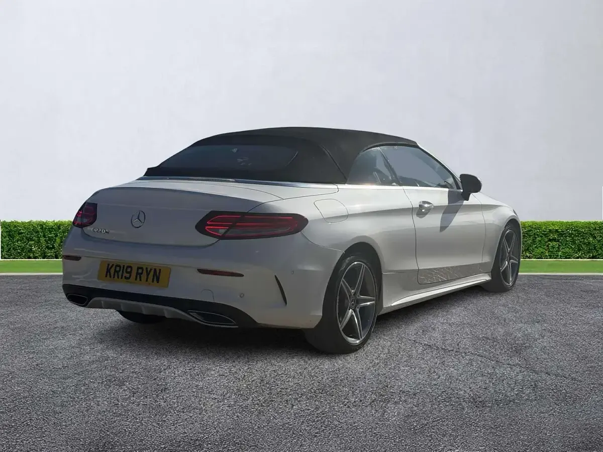 Used Mercedes C220 AMG Line Premium Plus 2019 White Cabriolet