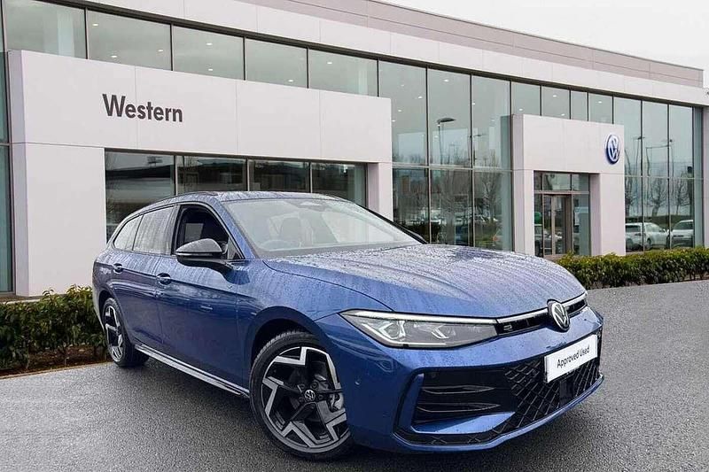 Blue New 2025 VW Passat R-line Estate | £38,999 (A bit pricey) - Image 1/4