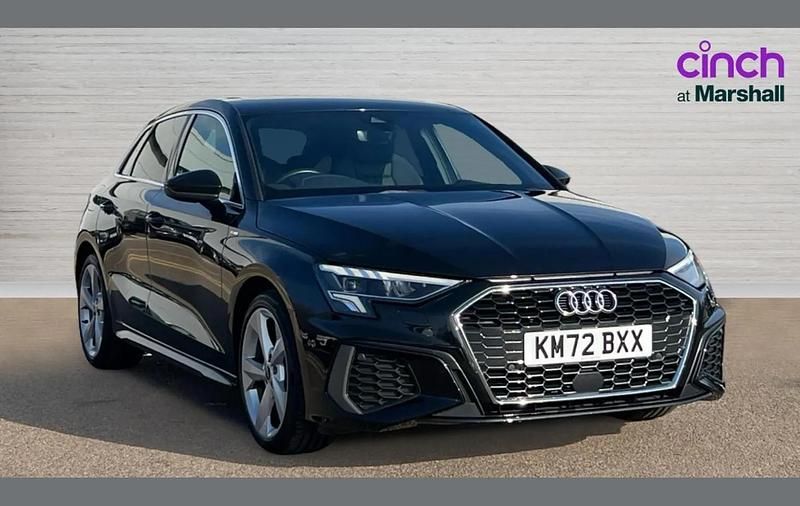 Used Audi A3 S-Line 147 HP (108 kW) 2022 Black Sedan