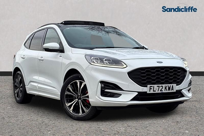 Frozen white (premium paint) Used 2022 Ford Kuga ST-Line X SUV | £19,907 (Fair price) - Image 1/4
