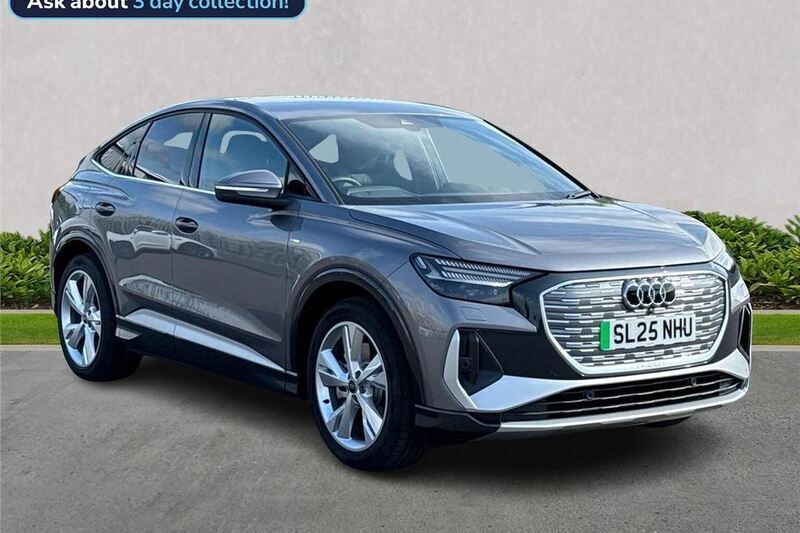 Grey Used 2025 Audi Q4 Sportback e-tron S-Line SUV | £37,938 (Fair price) - Image 1/4