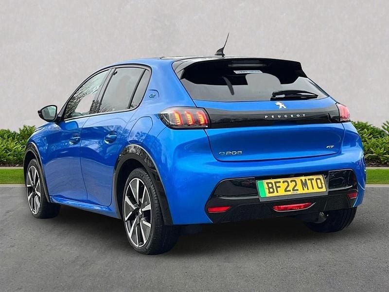 Used Peugeot e-208 Premium 100 kW (136 HP) 2022 Blue Hatchback