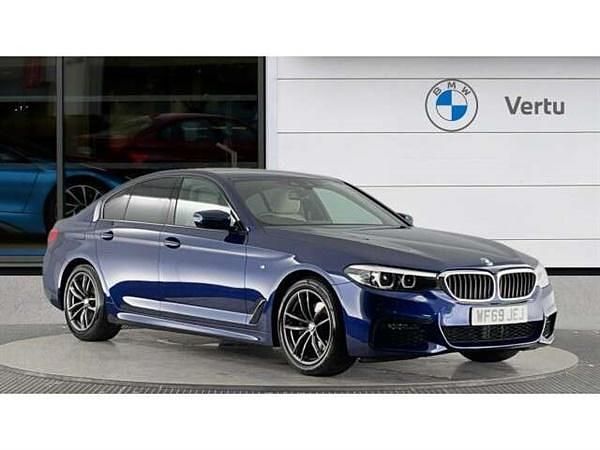 Blue Used 2019 BMW 520 M Sport Sedan | £18,444 (Good price) - Image 1/4
