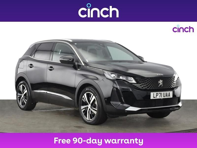 Black Used 2022 Peugeot 3008 GTi SUV | £17,499 (Fair price) - Image 1/3